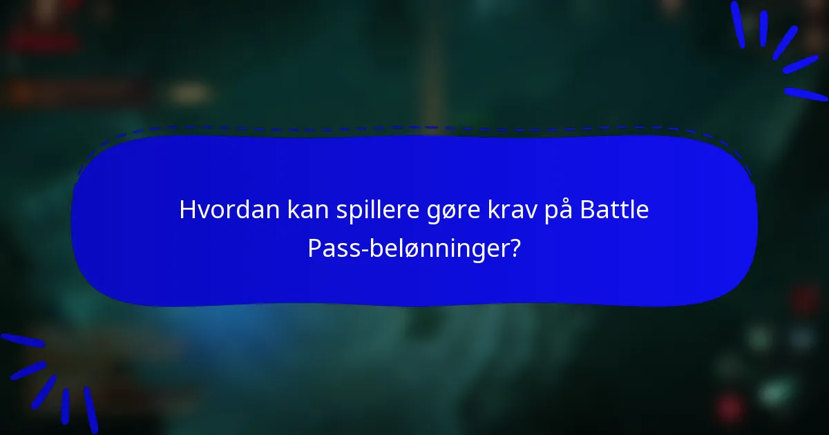 Hvordan kan spillere gøre krav på Battle Pass-belønninger?