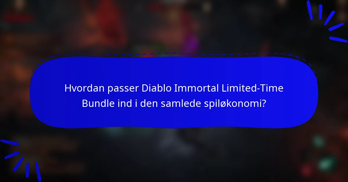 Hvordan passer Diablo Immortal Limited-Time Bundle ind i den samlede spiløkonomi?